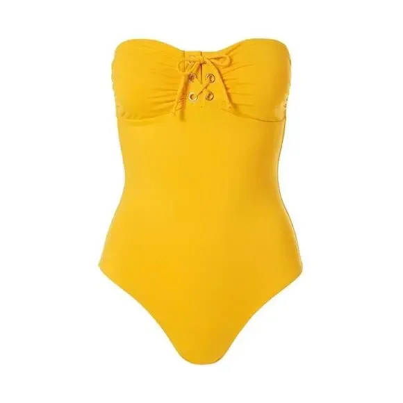 NWOT Melissa Odabash Beijing Swimsuit in Apricot - Picture 2 of 8